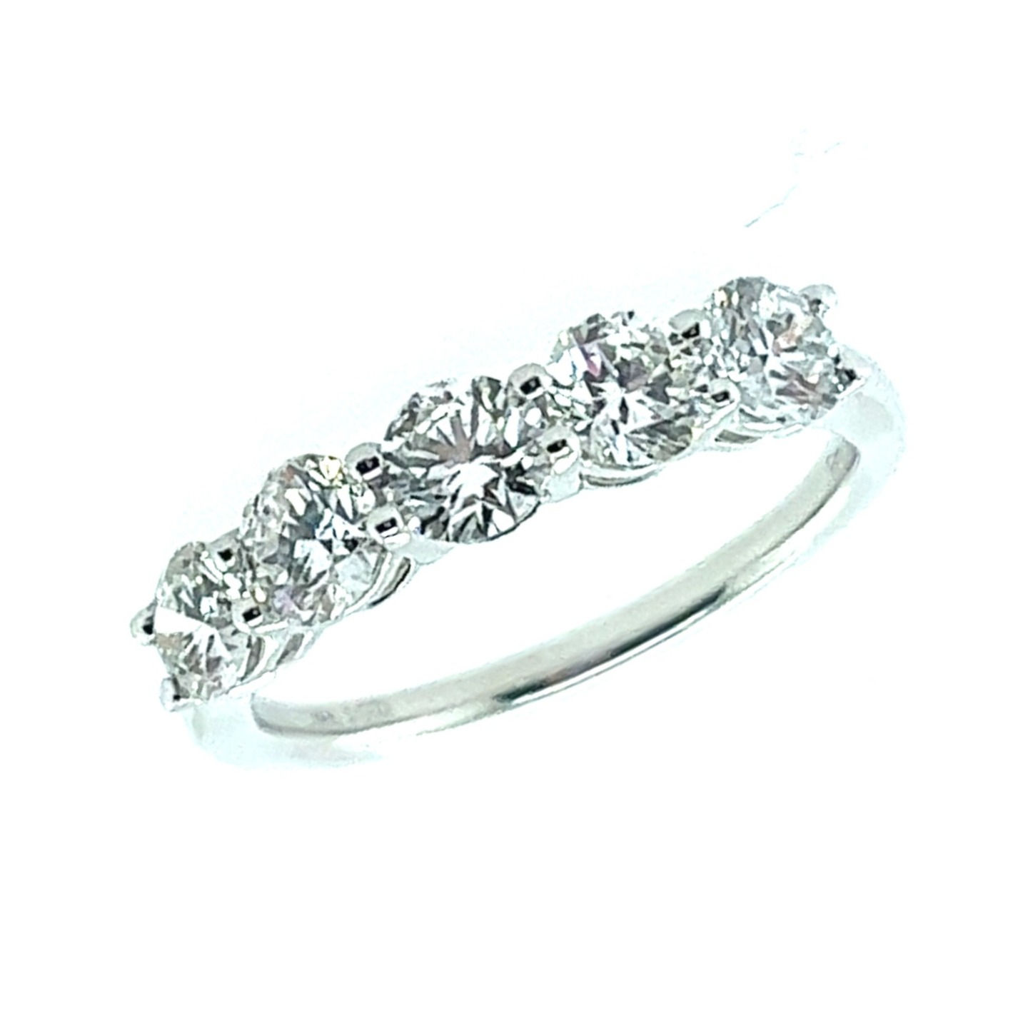14kt White Gold Lab Grown Diamond Band