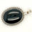 Thumbnail: Sterling Silver Estate Onyx Pendant