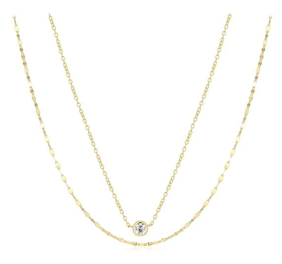 Lumachina & Forzatina Cable Double Chain Necklace