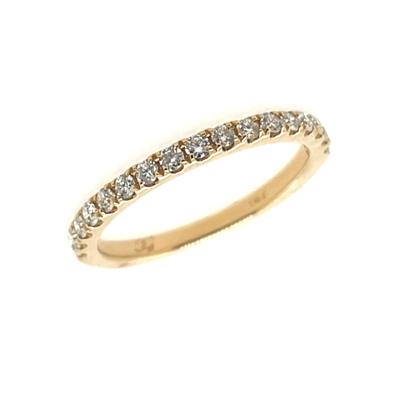 14kt Yellow Gold Diamond Wedding Band