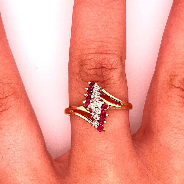 14kt Ruby and Diamond Estate Ring