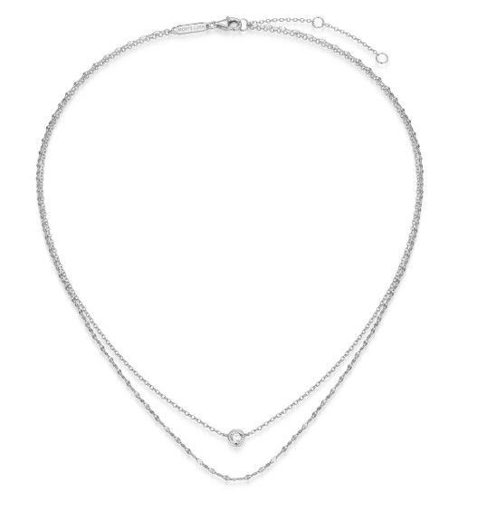 Lumachina & Forzatina Cable Double Chain Necklace