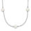 Thumbnail: Sterling Silver Fresh Water Pearl Station Style Necklace