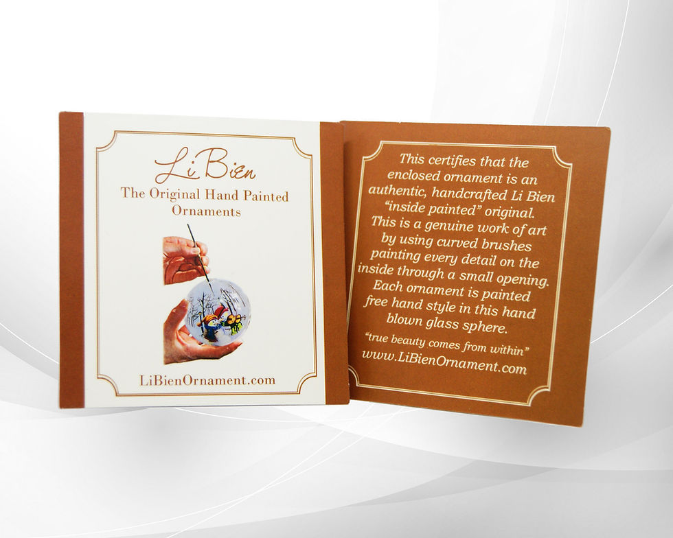 Thumbnail: Angel of Light  certificate authenticity Li bien Ornaments 2022