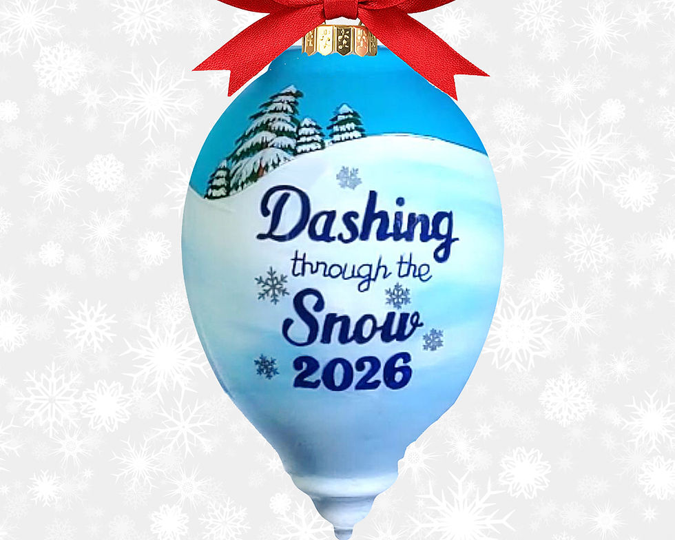 Thumbnail: 2026 Li Bien Ornaments Dashing through the Snow
