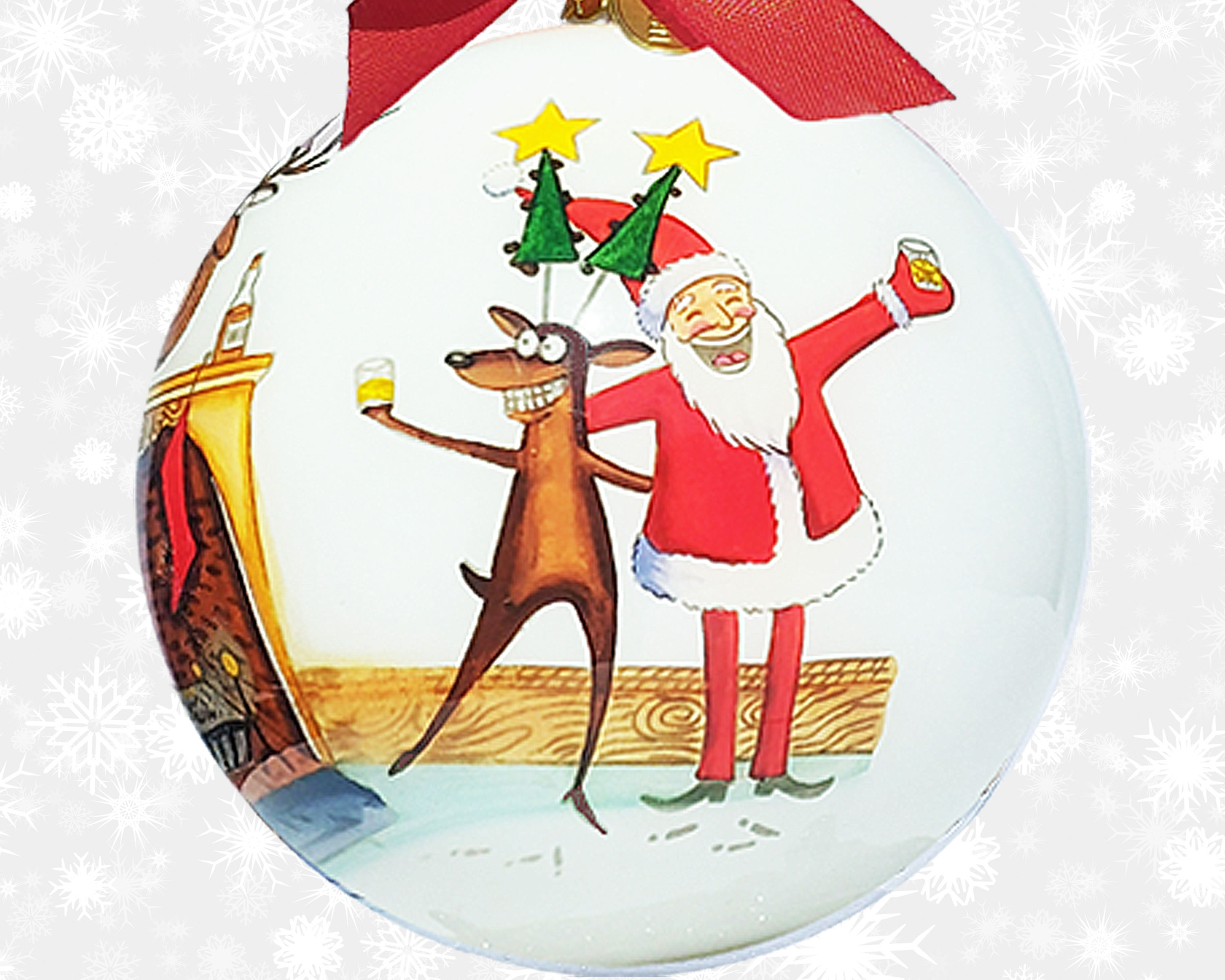 2026 Santa Ornament The Christmas Whiskey