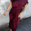 Thumbnail: Wine Midi Dress Detail View
