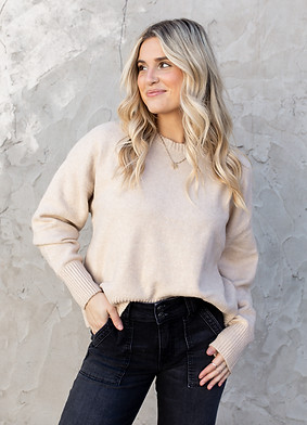 Cirrus Cozy Sweater _ Macaroon