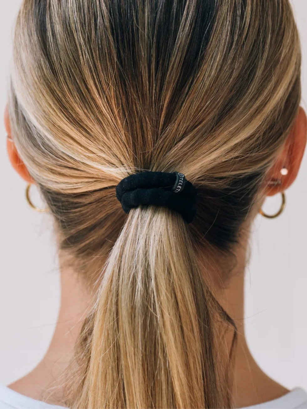 Thumbnail: Small Nylon Hair Ties | Jet Black