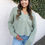 Thumbnail: green cardigan front view