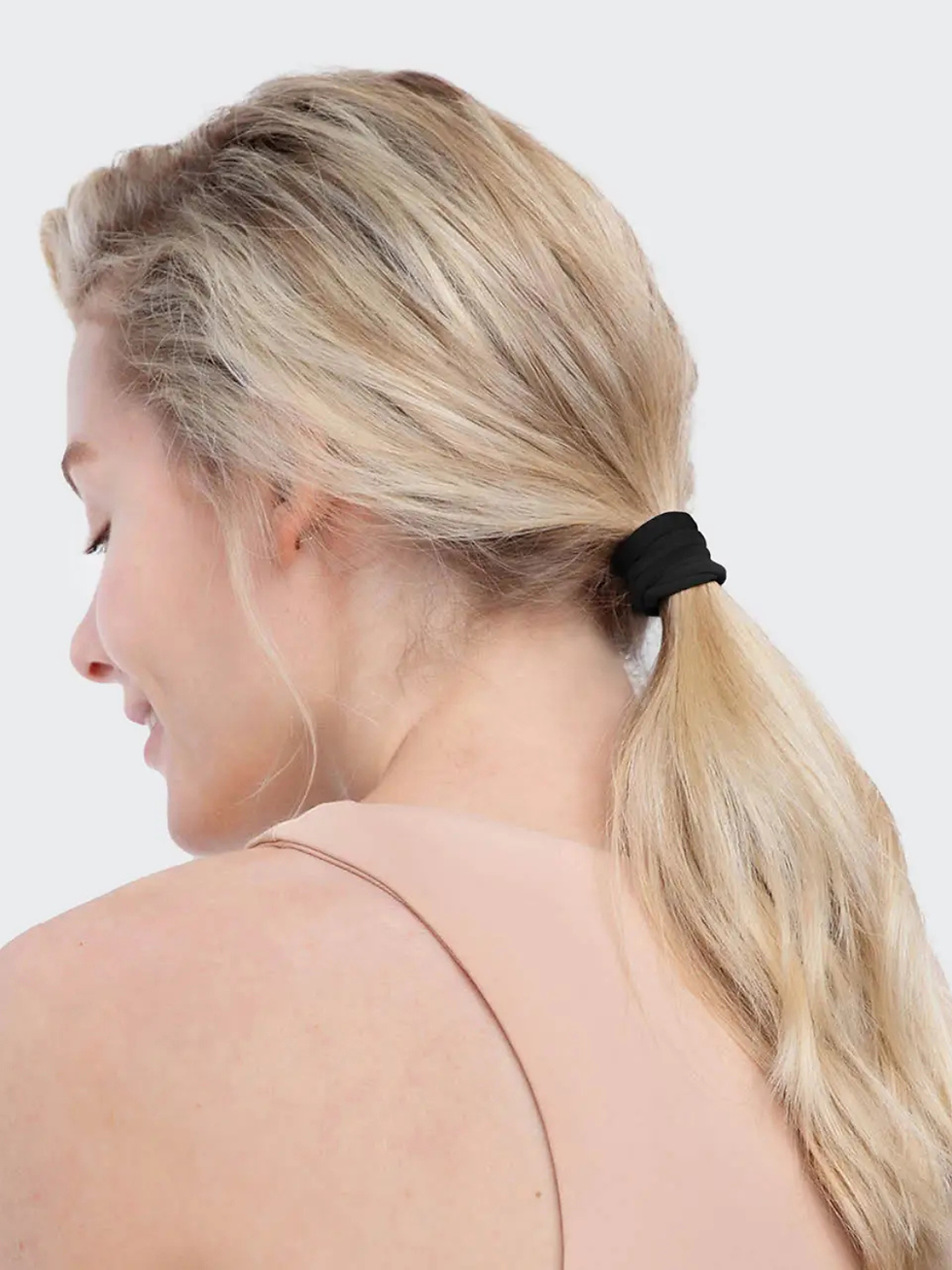 Thumbnail: Eco-Friendly Nylon Elastics 20pc | Black