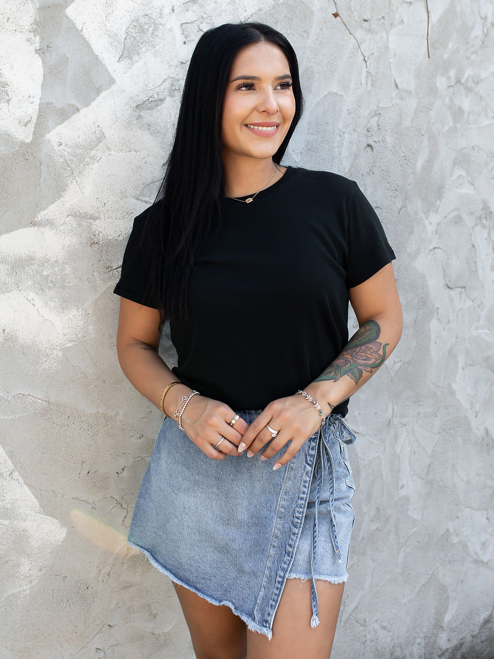 Black Tee Front VIew