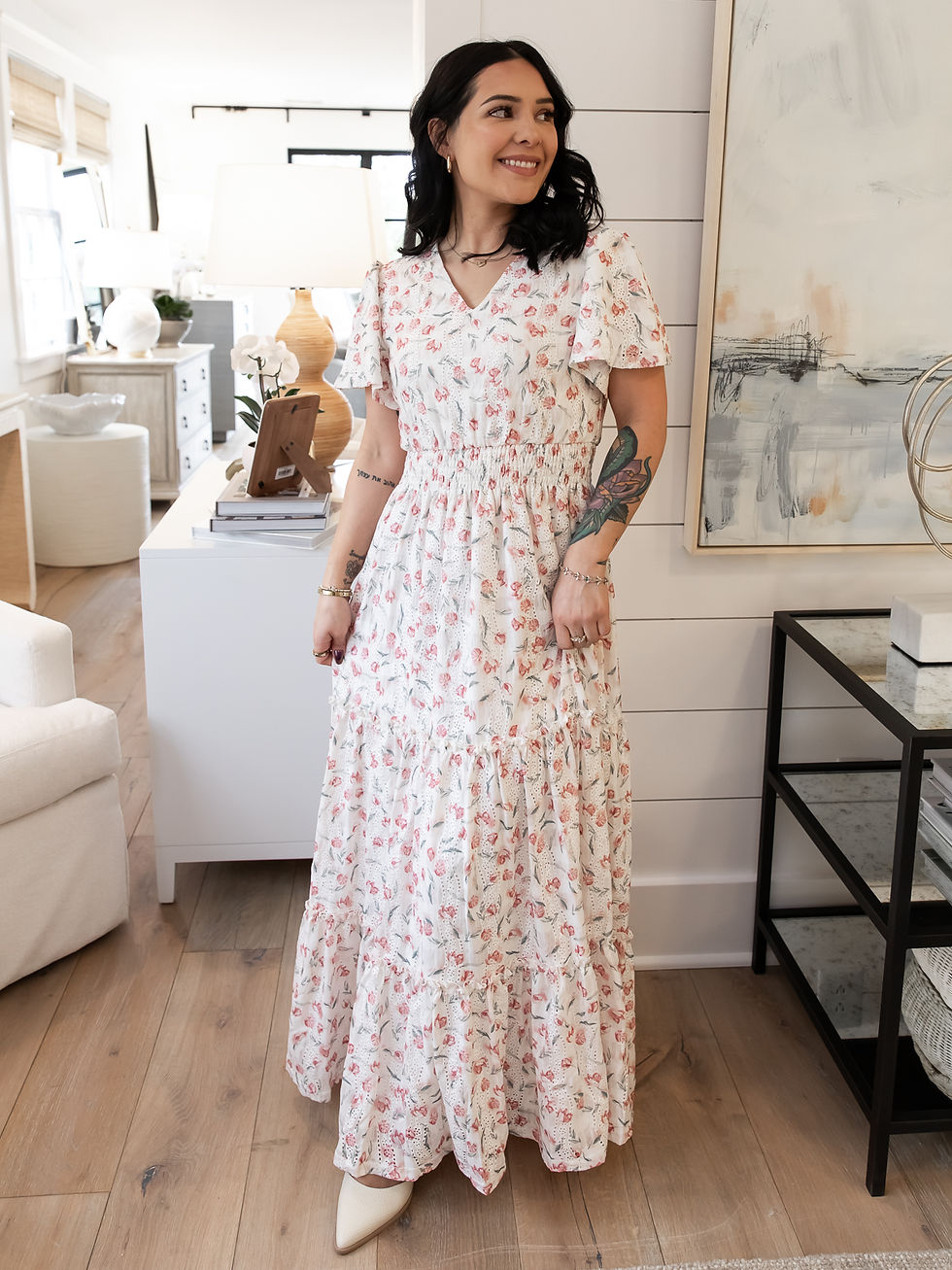 white dress front view