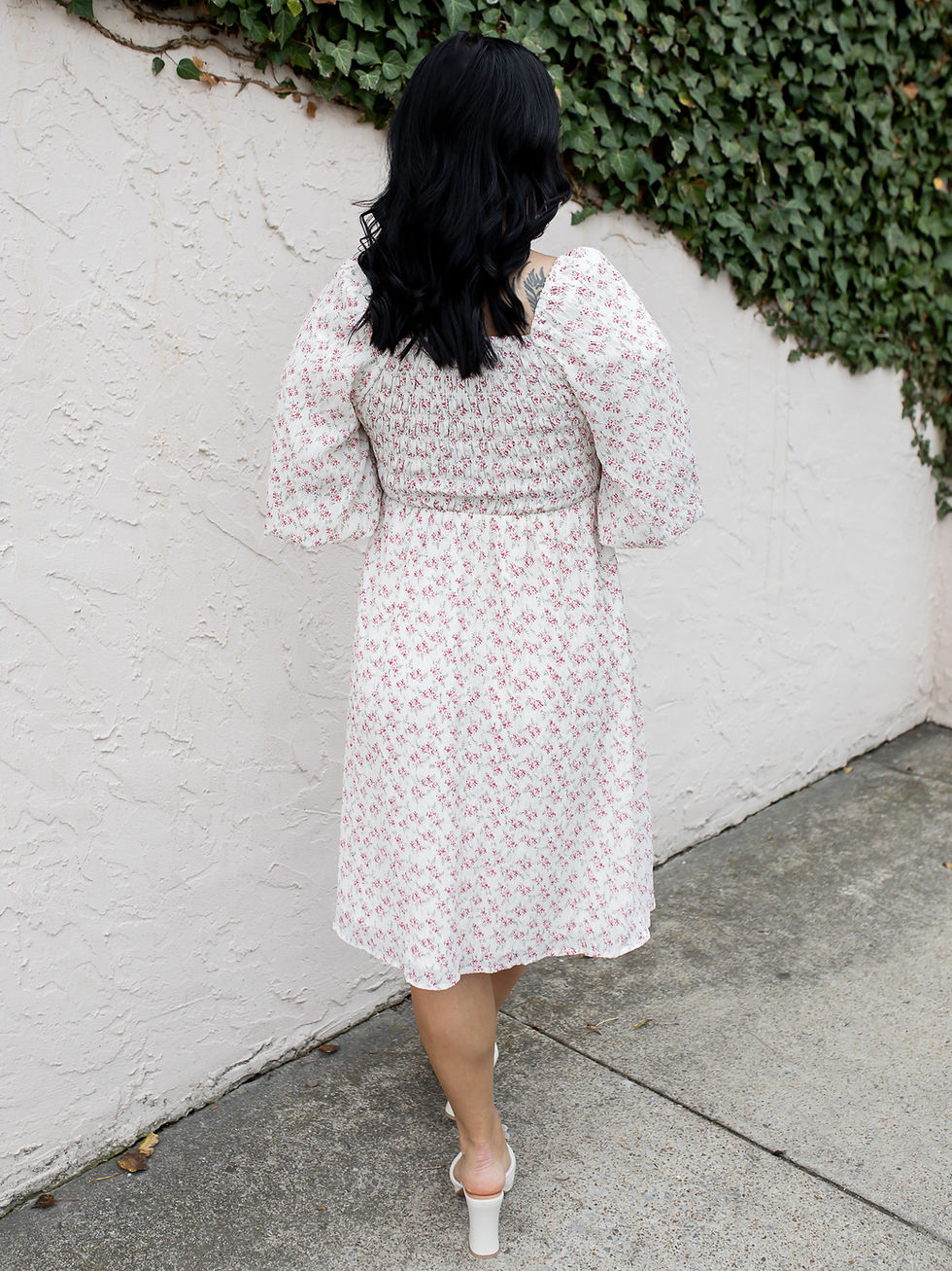 Thumbnail: white dress back view