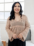 brown sweater front view