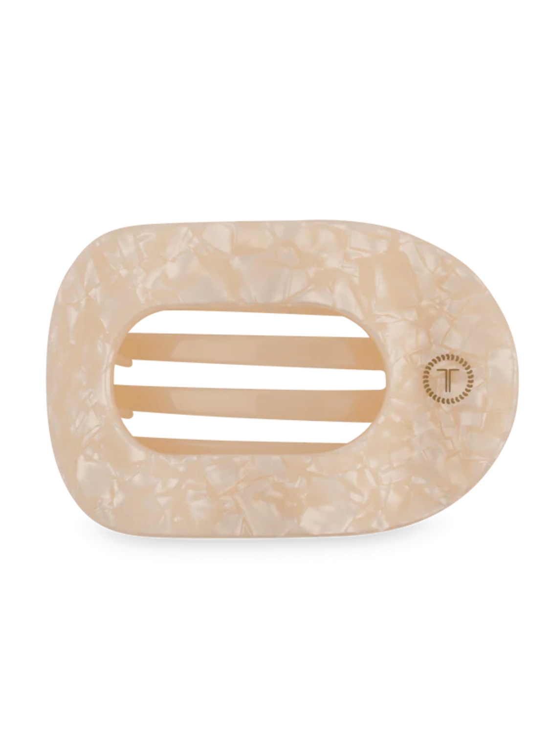 Medium Flat Round Hair Clip | Soft Surf