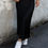 Thumbnail: Izabel Luxe Satin Skirt | Black
