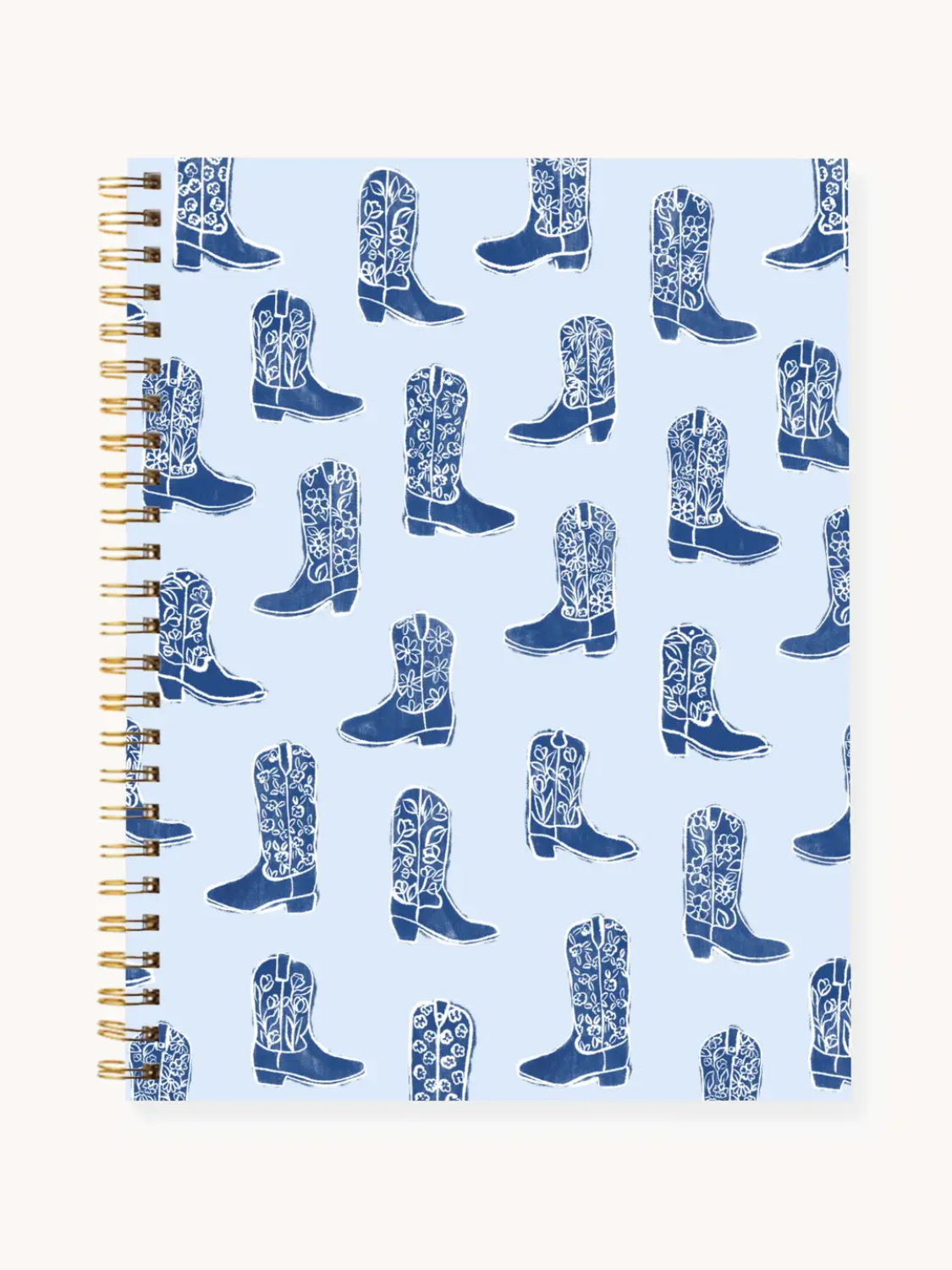 Hardcover Spiral Notebook | Cowgirl Boots