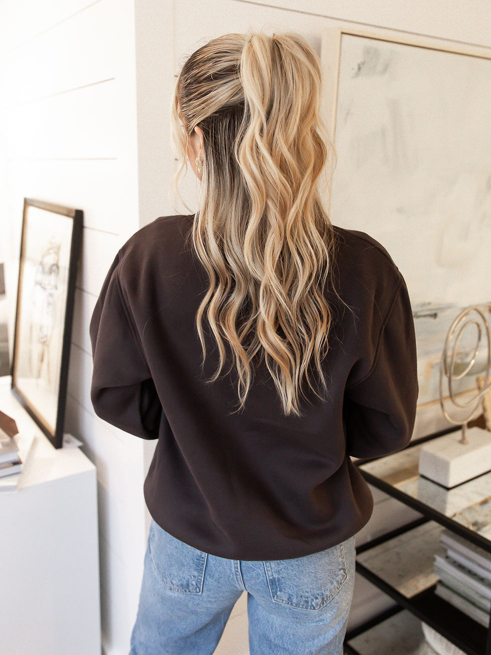 Thumbnail: gray sweatshirt back view