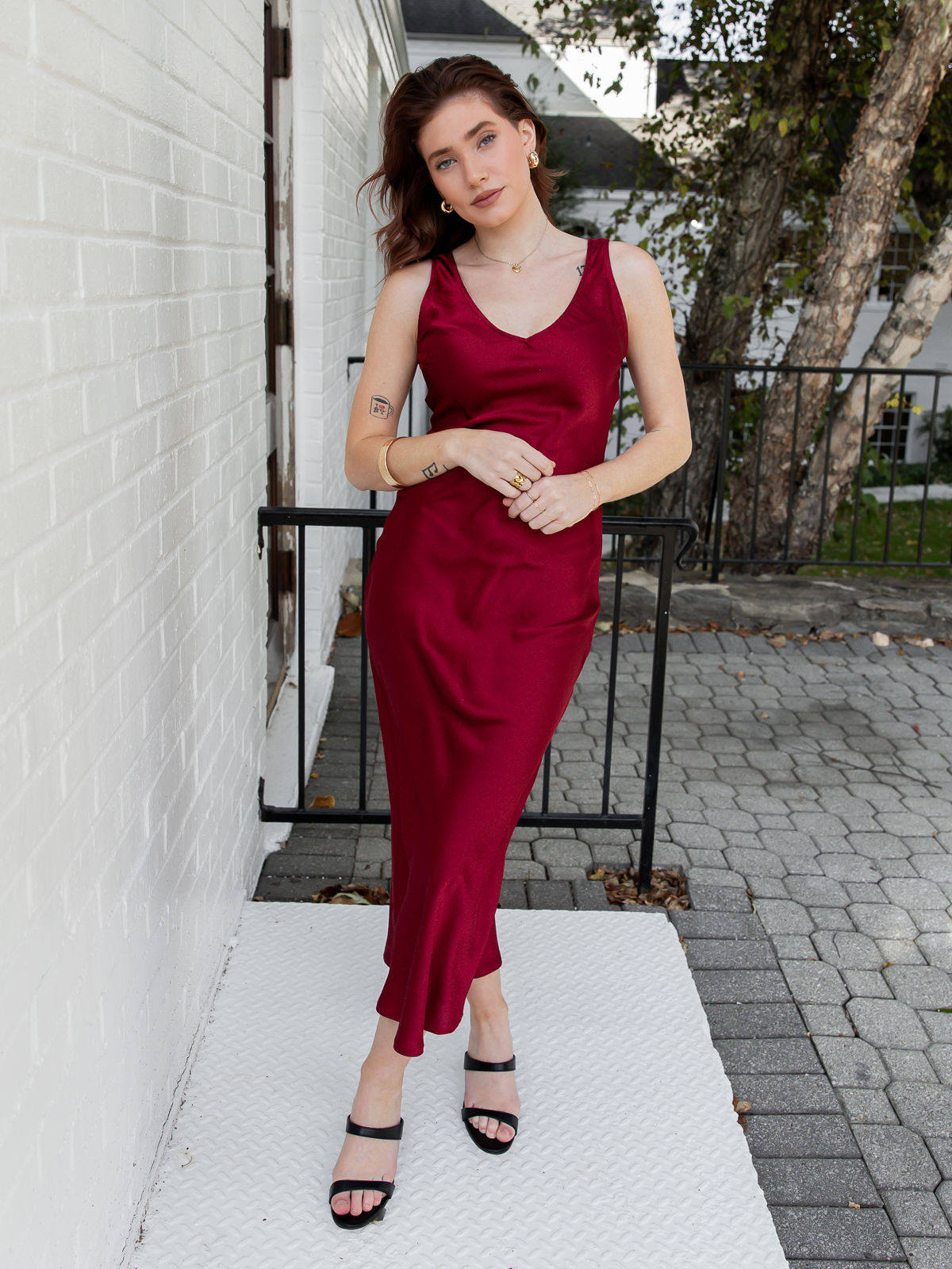 red dress front view