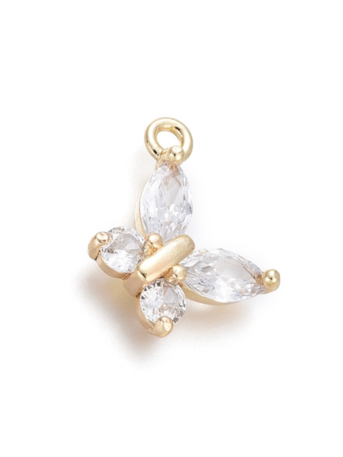 Clear Butterfly Charm