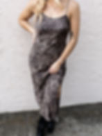 leopard midi dress detail view