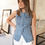 Thumbnail: denim vest front view