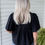 Thumbnail: black blouse back view
