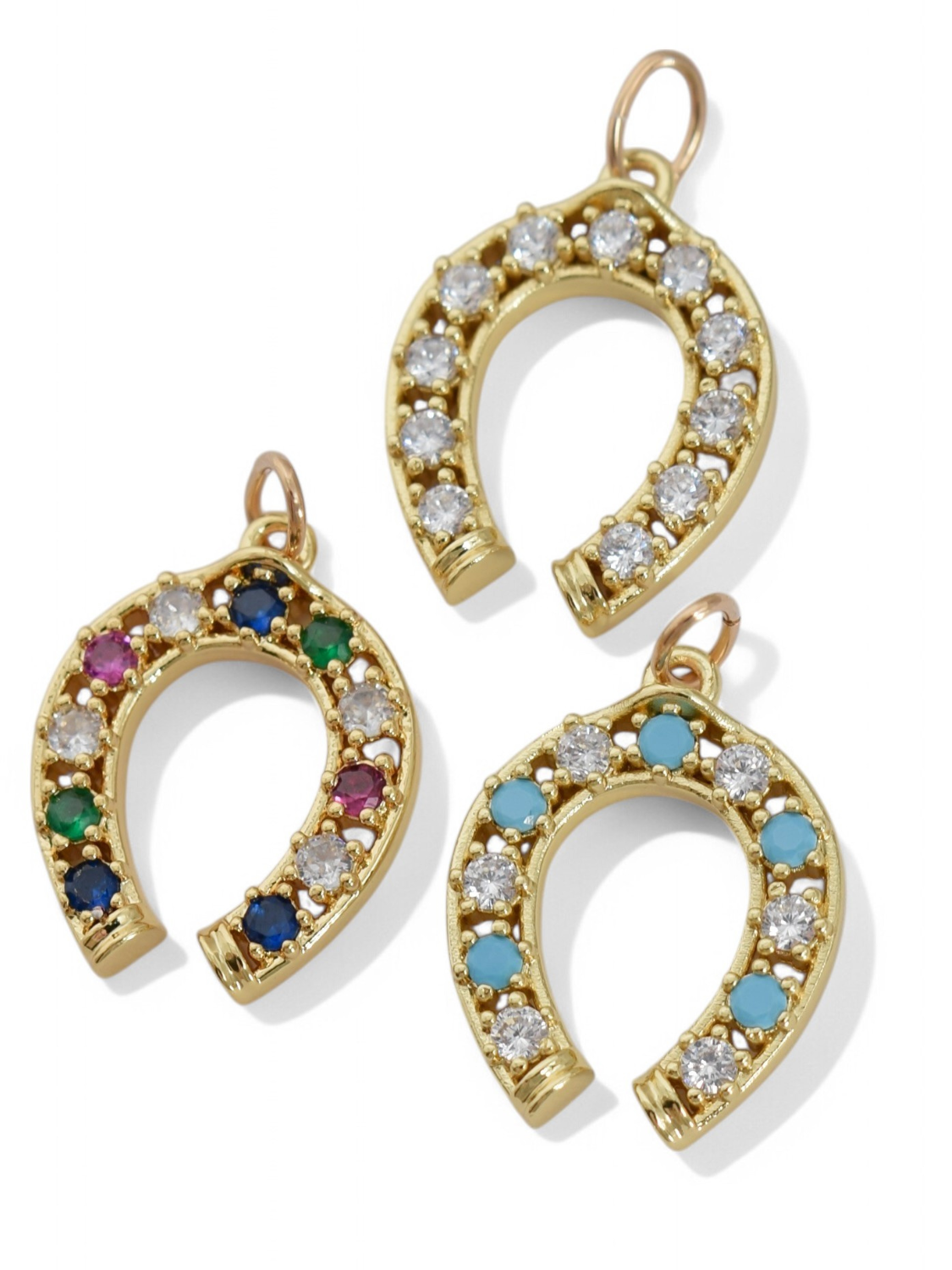 Horseshoe Stone Charms