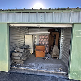 Junk left in a storage unit