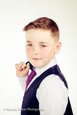 Portrait of communion boy