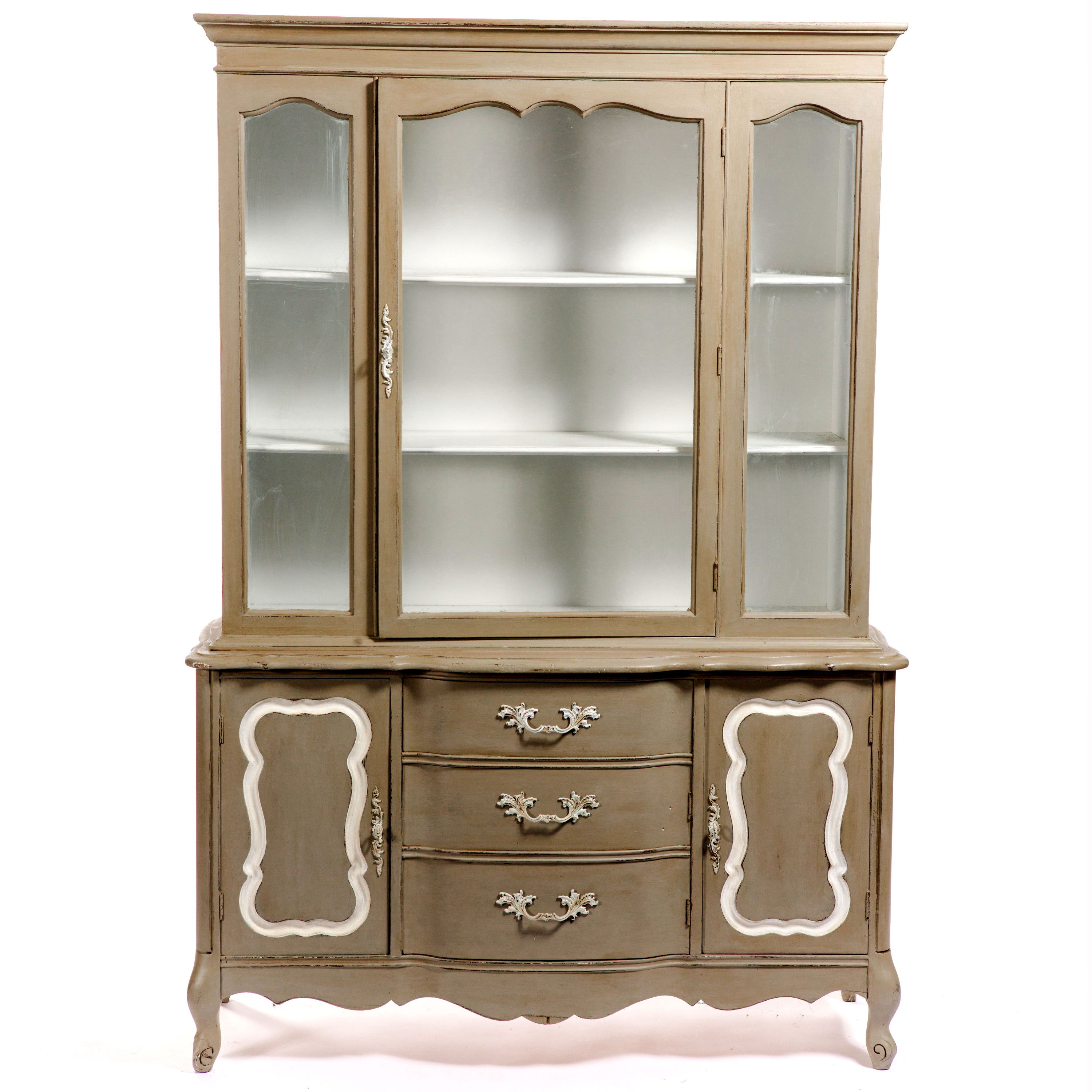 Grey And White China Cabinet John Gandy Events