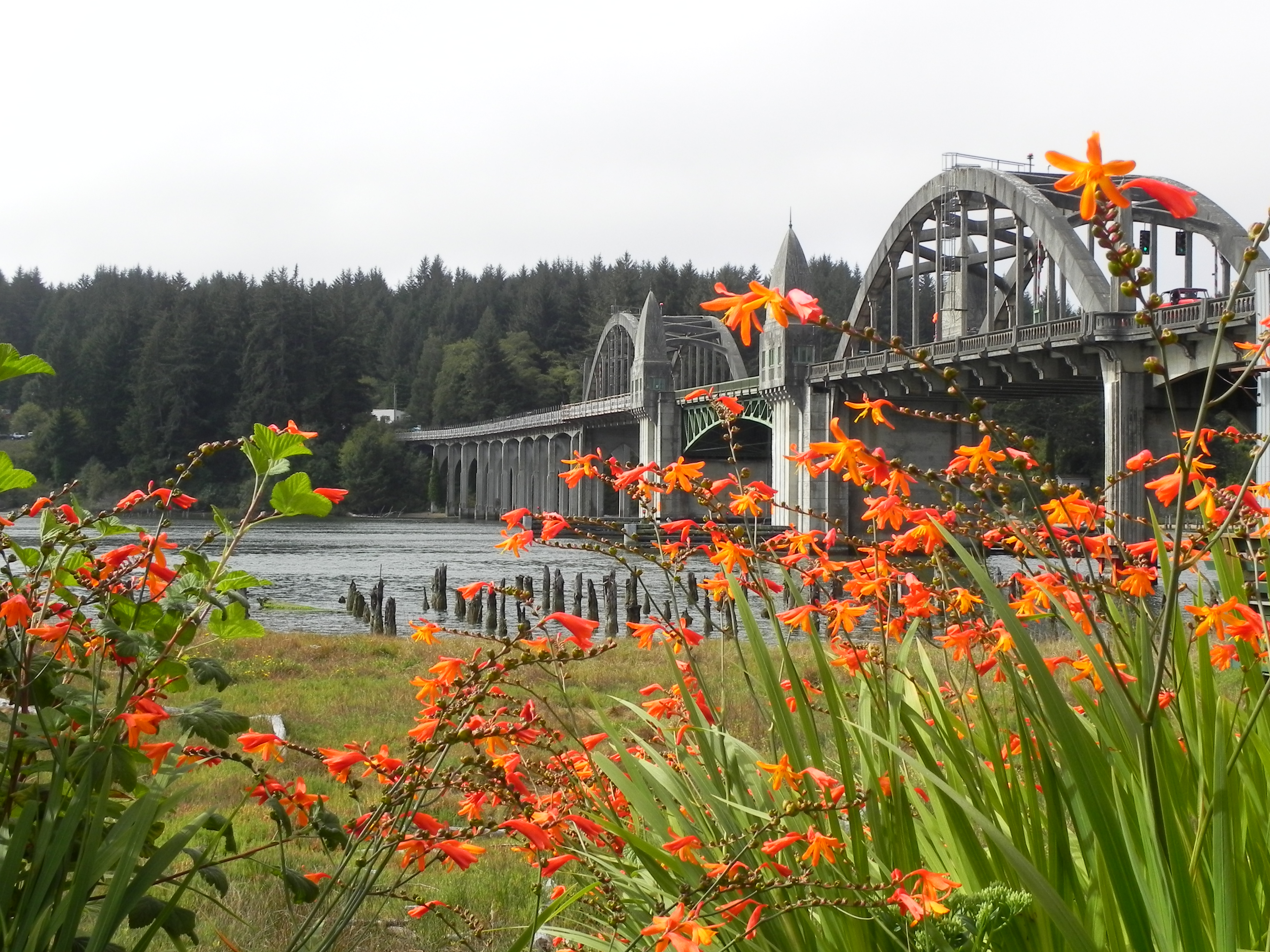 Siuslaw River Bridge in Florence, Oregon