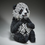 Thumbnail: Sculpture of seated panda bear made from stone and resin