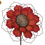 Thumbnail: Red Flower Stake / Wall Decor