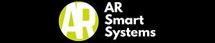 AR Smart Systems Logo With A Black Background