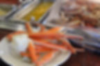 Background picture of delicious and tasty crab legs