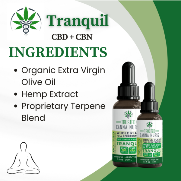 Thumbnail: Whole Plant Full Spectrum CBD+CBN Tincture | Tranquil