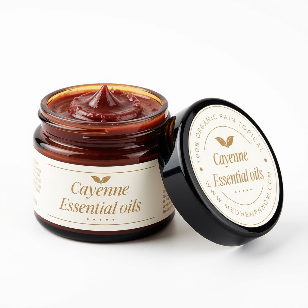 🌶️ Cayenne + Essential Oils Herbal Comfort Topical — 100% Organic