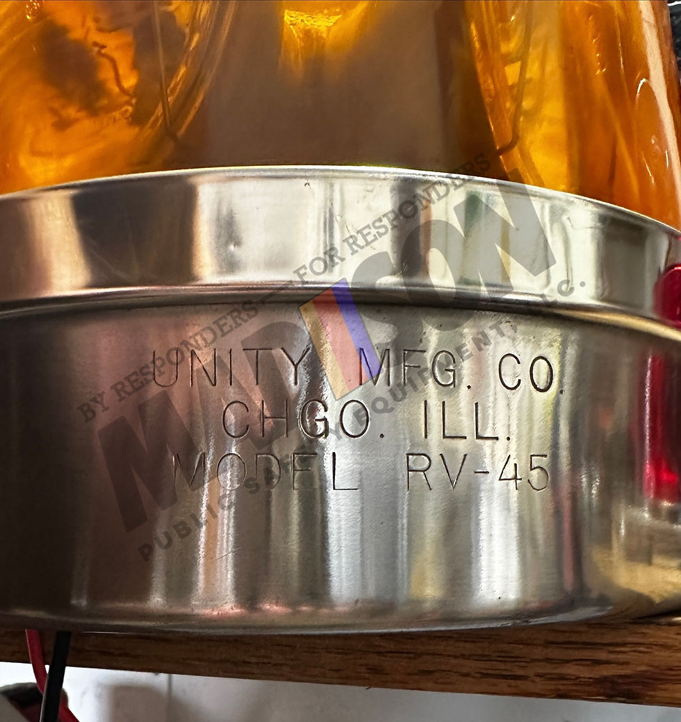 Thumbnail: Unity RV-45 Halogen Beacon Light, 4-bulb, Amber dome