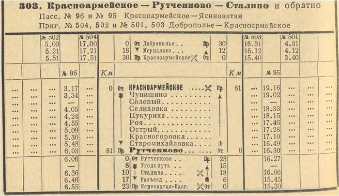 Пассажирское расписание-1959. Бонус от Андрея Уланова