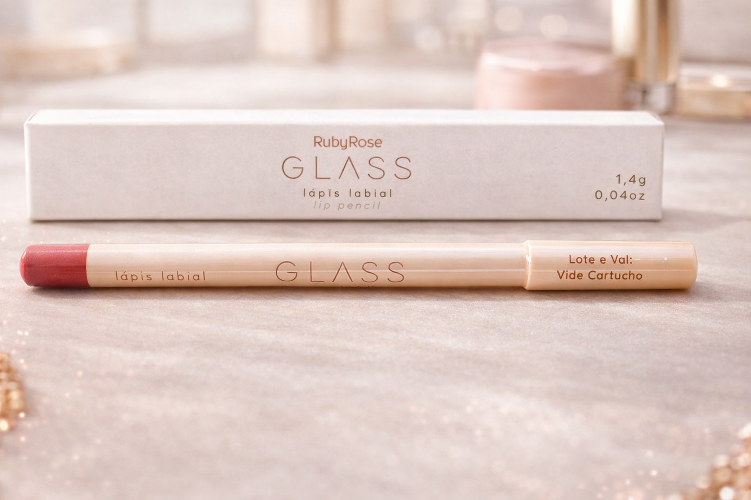 LÁPIS LABIAL GLASS-ROBY ROSE
