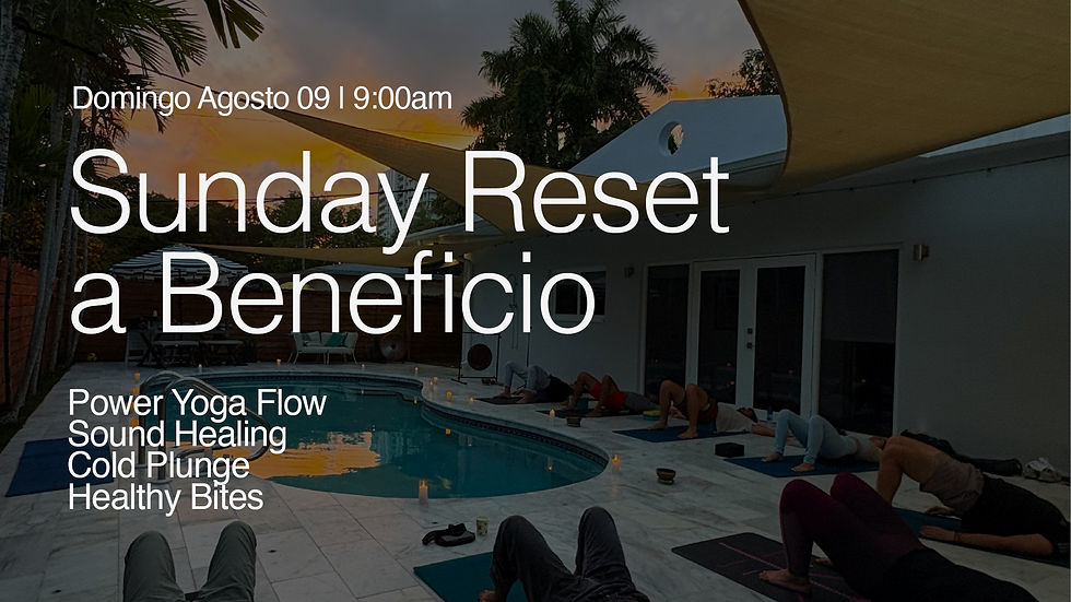 Sunday Reset a Beneficio