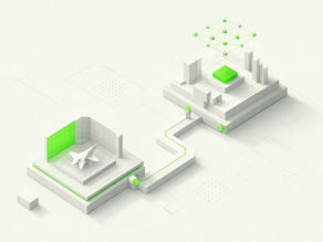 Isometric aerospace AI career route illustration