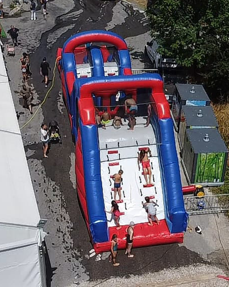 TOBOGGAN + SAUT + PISCINE