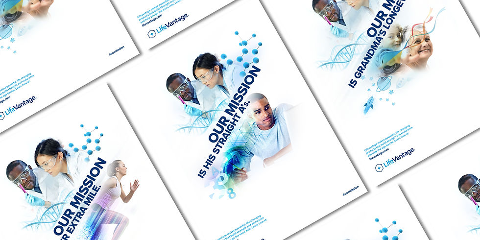 LifeVantage Marketing Posters used for exterior marketing campaign
