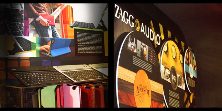 Inside the ZAGG store: Audio and keyboard displays