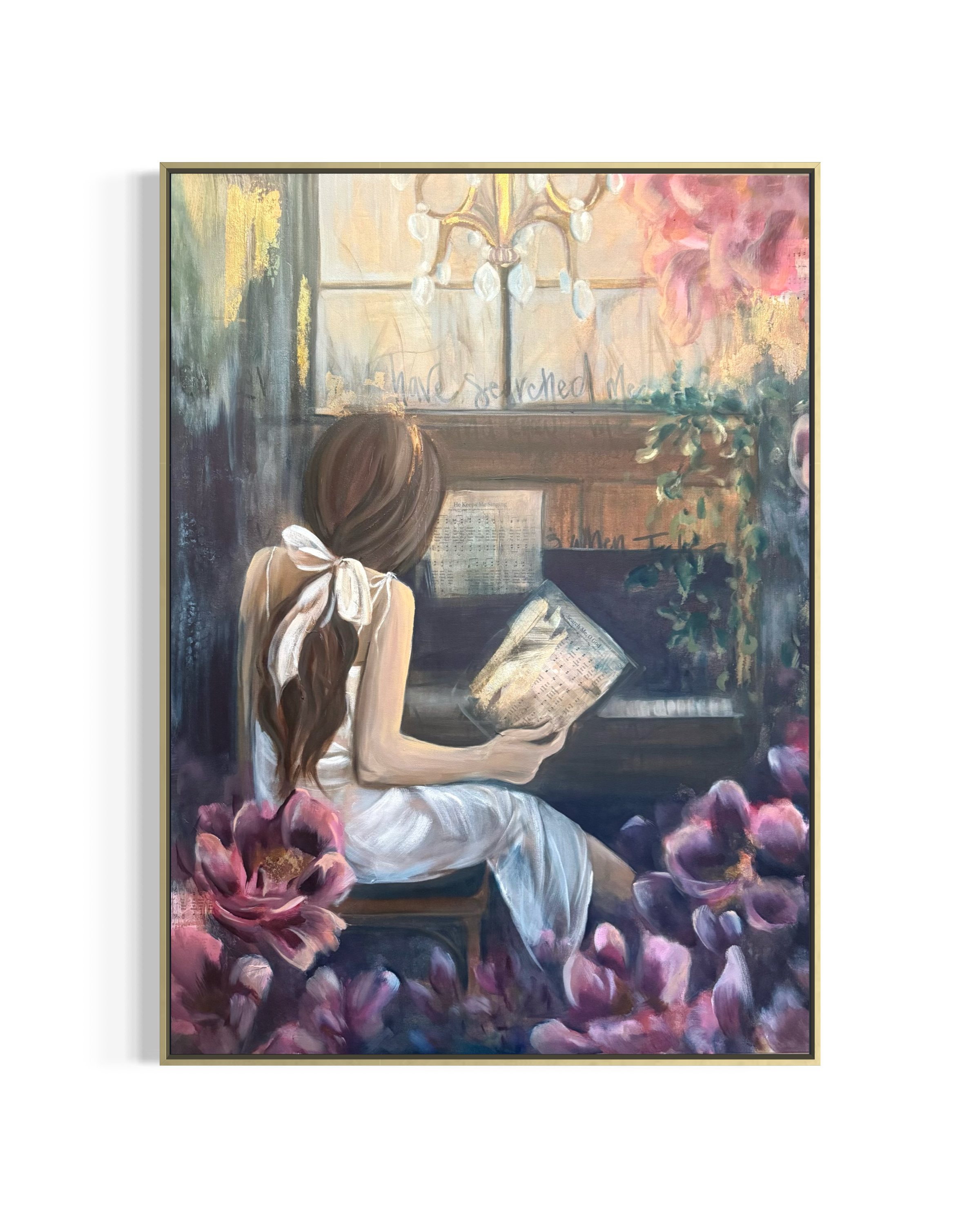 "She Is Known" | Original oil and mixed media on canvas| 30" × 40" | 2026