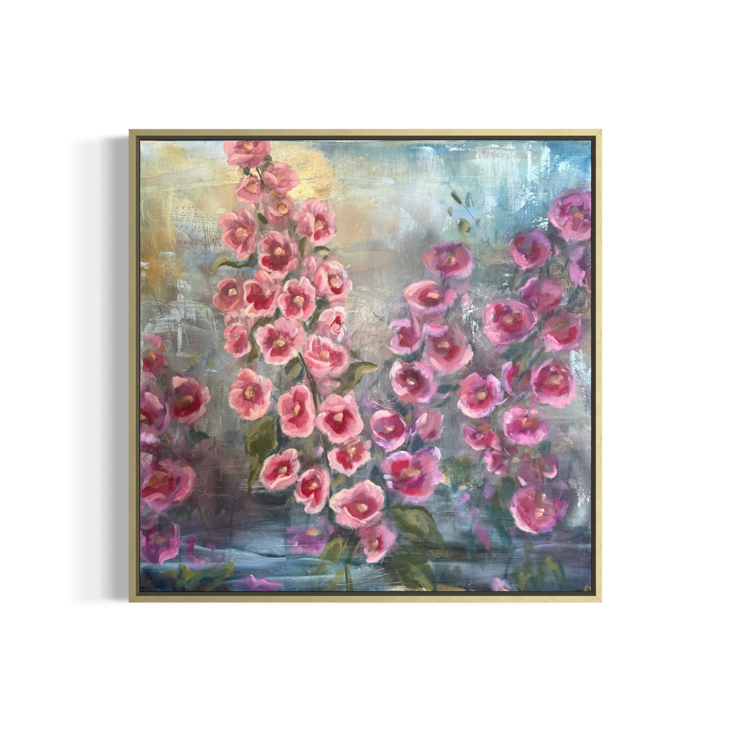 FRUITFUL IN EVERY SEASON Original Mixed Media Oil Painting | 20 × 20 inches