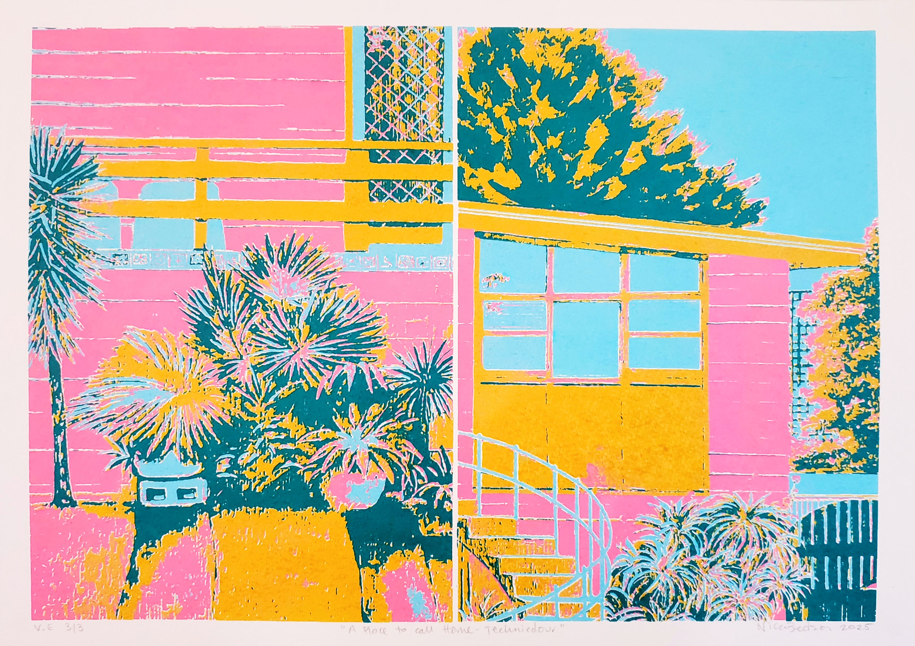 "A place to call home - technicolour" Varied Edition Print